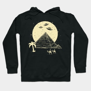 Ancient Astronaut Egyptian Pyramid UFO Conspiracy Theory Hoodie